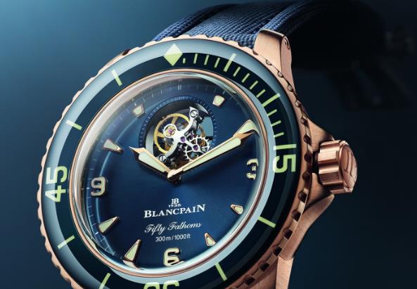 宝珀Blancpain五十噚系列8日长动力飞鸟陀飞轮腕表(图) 宝珀Blancpain五十噚系列8日长动力飞鸟陀飞轮腕表(图)